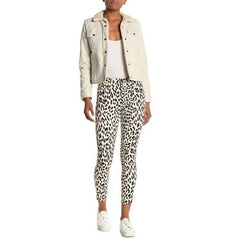 Joe's Jeans The Charlie High Rise Skinny Leopard Print Coated Jeans