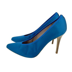 Daniele Ancarani Blue Satin Pumps