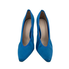 Daniele Ancarani Blue Satin Pumps