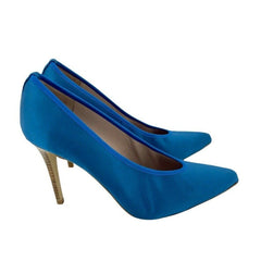 Daniele Ancarani Blue Satin Pumps