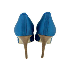 Daniele Ancarani Blue Satin Pumps