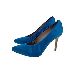 Daniele Ancarani Blue Satin Pumps