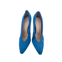 Daniele Ancarani Blue Satin Pumps