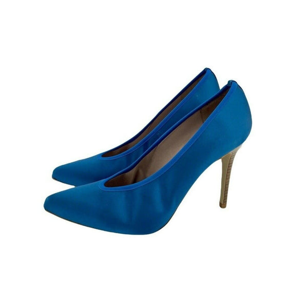 Daniele Ancarani Blue Satin Pumps