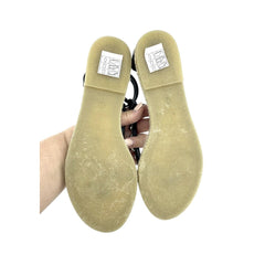 Stele Jeweled Rhinestones Black Patent Leather Sandals