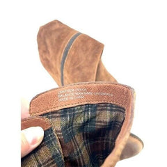 BORN Basil Tobacco Distressed Brown Suede Leather Riding Boots