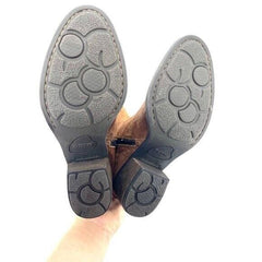 BORN Basil Tobacco Distressed Brown Suede Leather Riding Boots