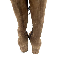 Via Spiga Finlay Brown Suede Leather Over the Knee Boots