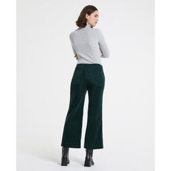 AG Adriano Goldschmied The Etta Green Corduroy Wide Leg Cropped Pants