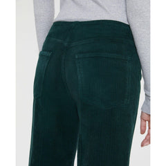 AG Adriano Goldschmied The Etta Green Corduroy Wide Leg Cropped Pants