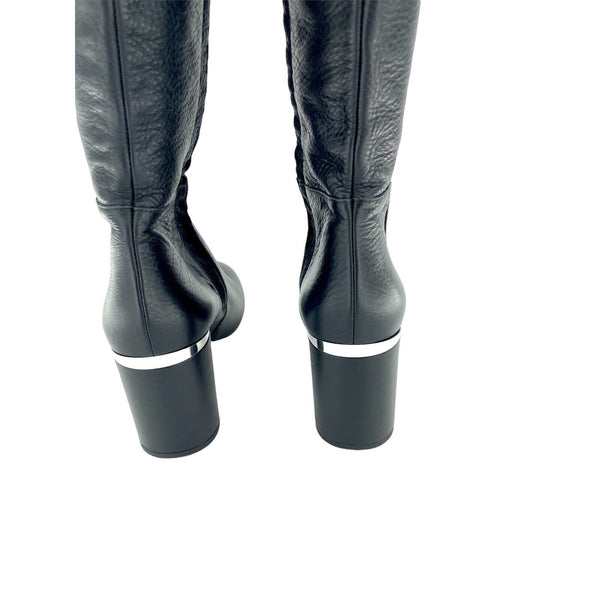 Lewit Renata Black Leather Over the Knee Boots