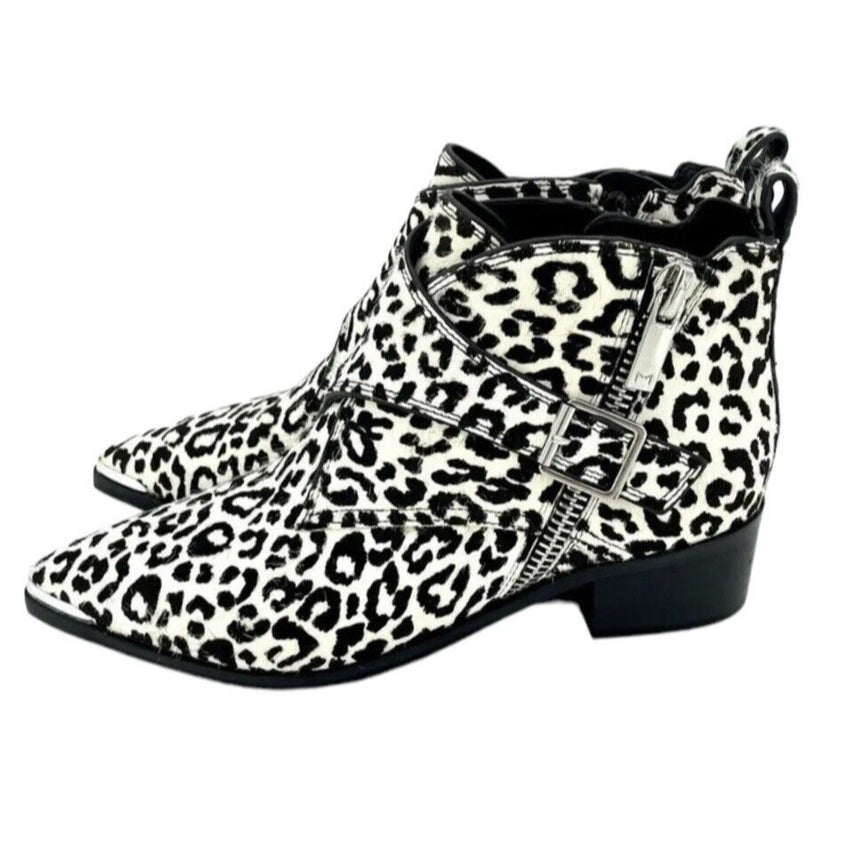 Marc Fisher Elizabeth Sulcer Yanila Animal Print Calf Hair Boots