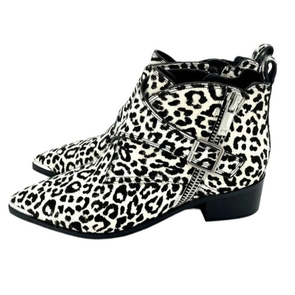 Marc Fisher Elizabeth Sulcer Yanila Animal Print Calf Hair Boots