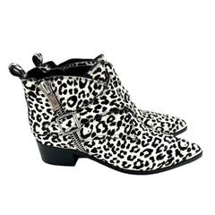 Marc Fisher Elizabeth Sulcer Yanila Animal Print Calf Hair Boots