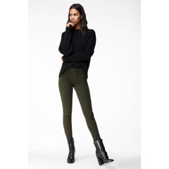 J Brand 485 Ivy Vine Green Super Skinny Sateen Jeans