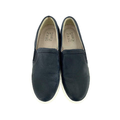 Naturalizer Marianne Perforated Leather Black Loafers - PRE-OWNED