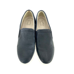 Naturalizer Marianne Perforated Leather Black Loafers - PRE-OWNED