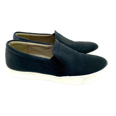 Naturalizer Marianne Perforated Leather Black Loafers - PRE-OWNED