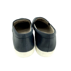 Naturalizer Marianne Perforated Leather Black Loafers - PRE-OWNED