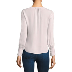 Rebecca Taylor Silk Ruffle Neck Blouse