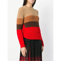 Marco De Vicenzo Wool Knit Sweater Red Brown Camel