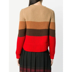 Marco De Vicenzo Wool Knit Sweater Red Brown Camel