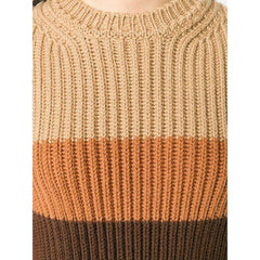 Marco De Vicenzo Wool Knit Sweater Red Brown Camel