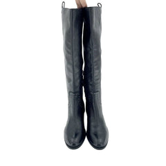 Sam Edelman Soft Studded Leather Tall Riding Black Boots