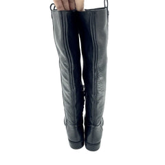 Sam Edelman Soft Studded Leather Tall Riding Black Boots