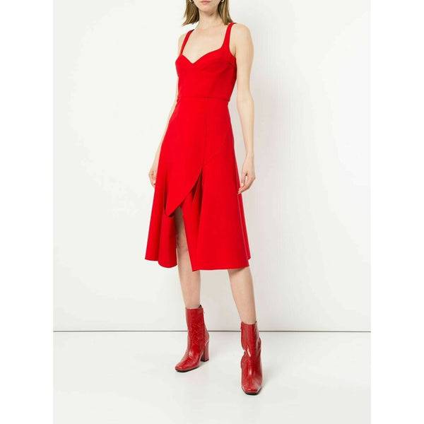 Dion Lee Corset Bustier Double Wool Circle Loop Midi Rec Dress
