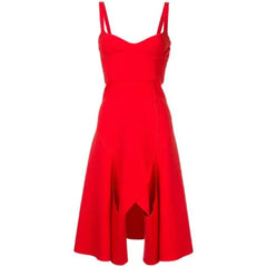 Dion Lee Corset Bustier Double Wool Circle Loop Midi Rec Dress