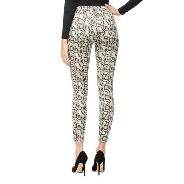 Good American Good Waist Snake Print High Rise Skinny Jeans