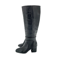 Donald J. Pliner Goa Black Leather Tall Boots