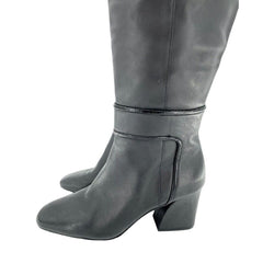 Donald J. Pliner Goa Black Leather Tall Boots
