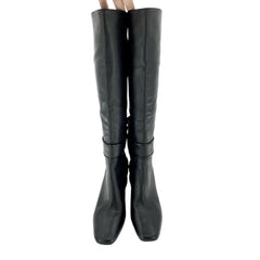 Donald J. Pliner Goa Black Leather Tall Boots