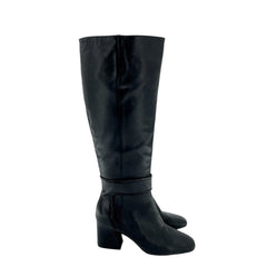 Donald J. Pliner Goa Black Leather Tall Boots