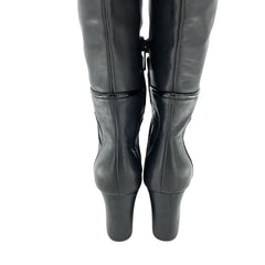 Donald J. Pliner Goa Black Leather Tall Boots