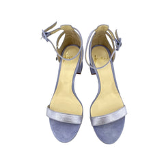 Icone Lilac Suede Leather Block Heels Open Toe Sandals