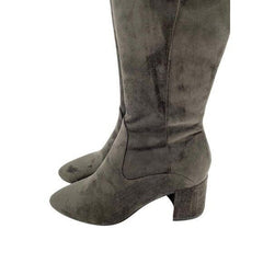 Marc Fisher Jayne Grey Faux Suede Over the Knee Boots