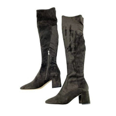 Marc Fisher Jayne Grey Faux Suede Over the Knee Boots