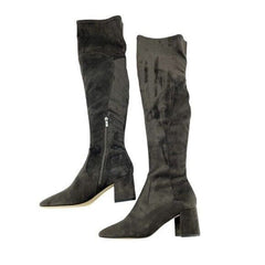 Marc Fisher Jayne Grey Faux Suede Over the Knee Boots