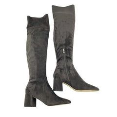 Marc Fisher Jayne Grey Faux Suede Over the Knee Boots