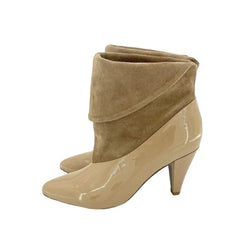 Jeffrey Campbell Rabiosa Patent Leather and Suede Ankle Booties