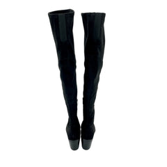 Marc Fisher Black Faux Suede Knee High Boots