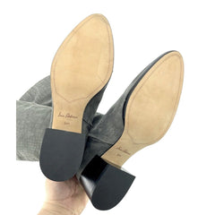 Sam Edelman Joelle Grey Croc Embossed Suede Leather Knee High Boots