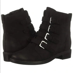 Blondo Elana Black Nubuck Suede Leather Ankle Boots