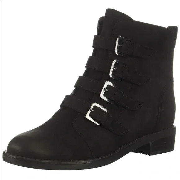 Blondo Elana Black Nubuck Suede Leather Ankle Boots