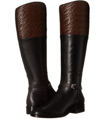 Cole Haan Genevieve Woven Leather Riding Boots