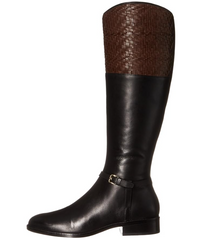 Cole Haan Genevieve Woven Leather Riding Boots
