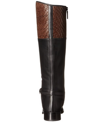 Cole Haan Genevieve Woven Leather Riding Boots